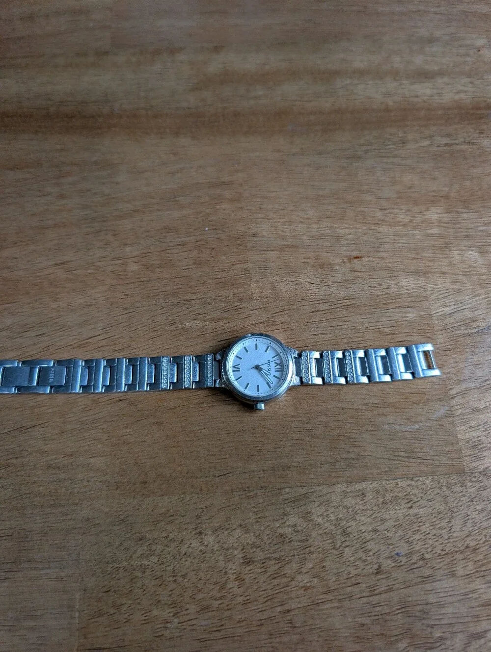 Fossil BQ1604 Spectacle Rhinestone Silver Tone Women's Stainless Steel Watch